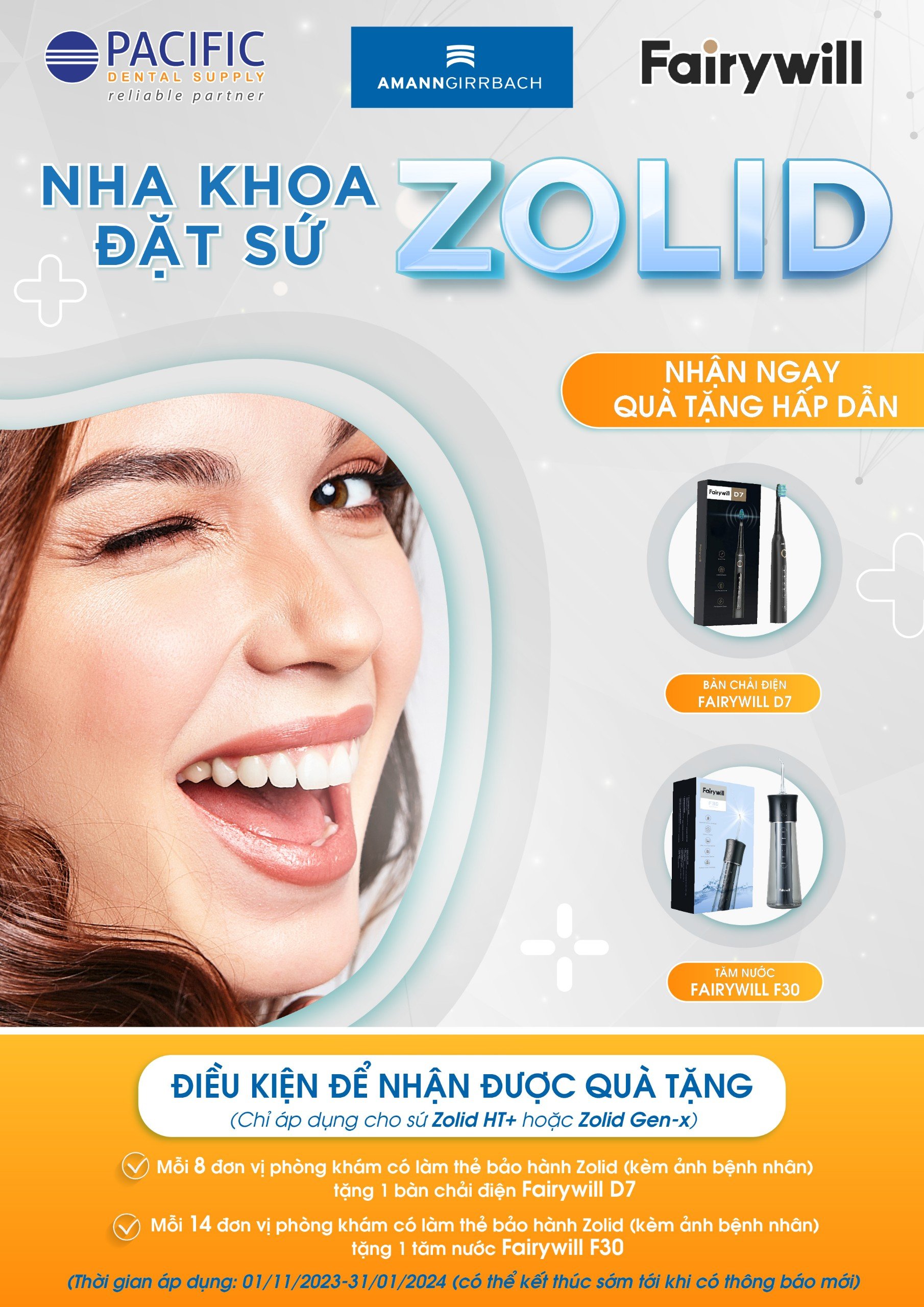 ĐẶT RĂNG SỨ ZOLID NHẬN QUÀ HẾT Ý