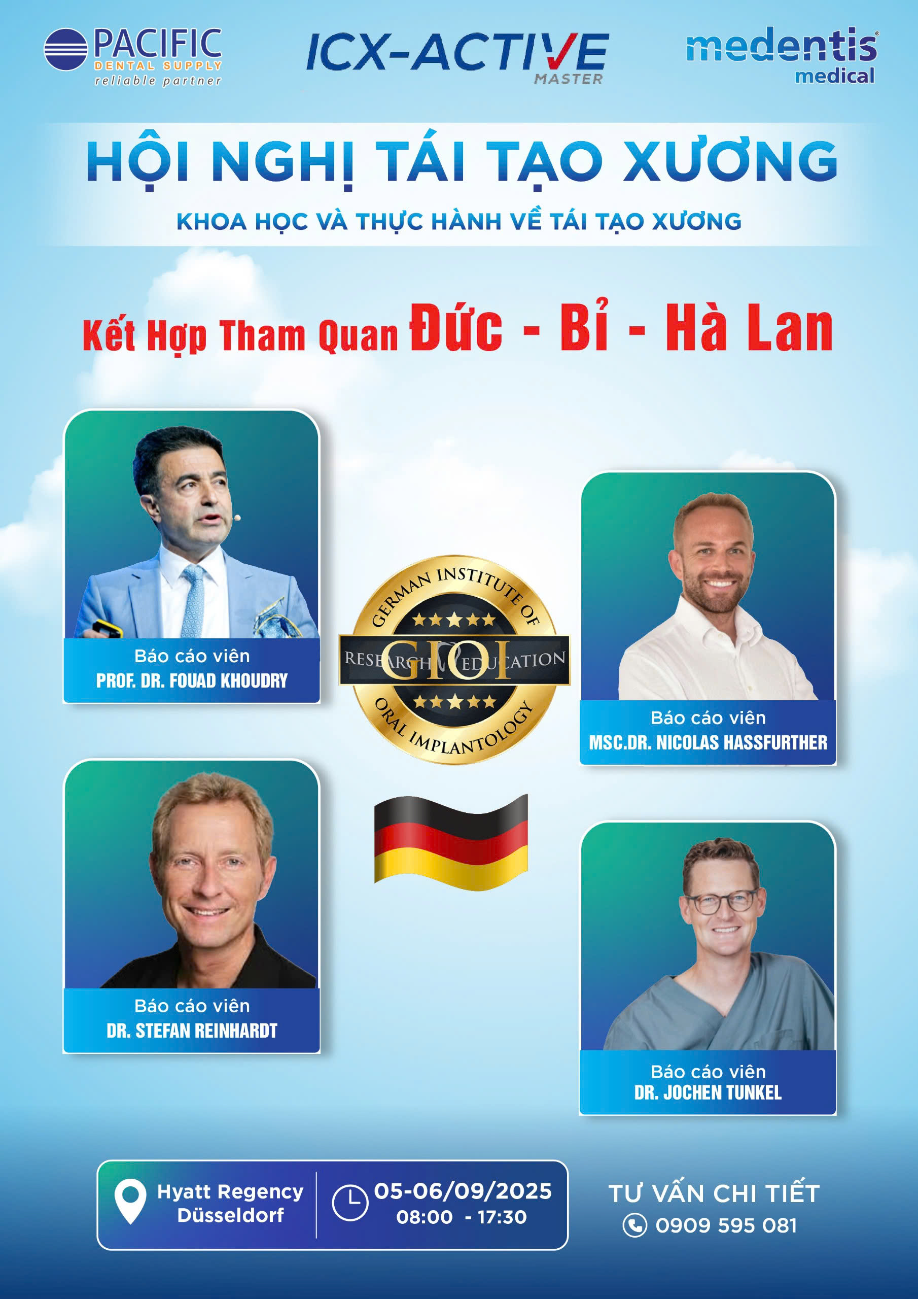 HỘI NGHỊ TÁI TẠO XƯƠNG QUỐC TẾ 2025 & SIÊU TOUR CHÂU ÂU: ĐỨC - BỈ - HÀ LAN